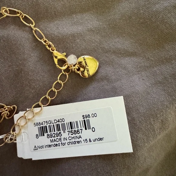 Betsey Johnson Betsey’s Sardines red can Jewels Rhinestone Fish Pendant Necklace - Picture 6 of 6